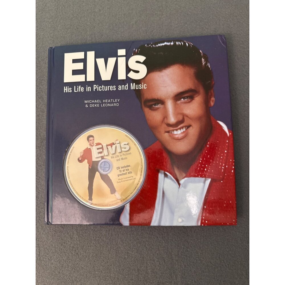 Elvis His Life In Pictures And Music Hardcover Book With CD By Michael Heatley &